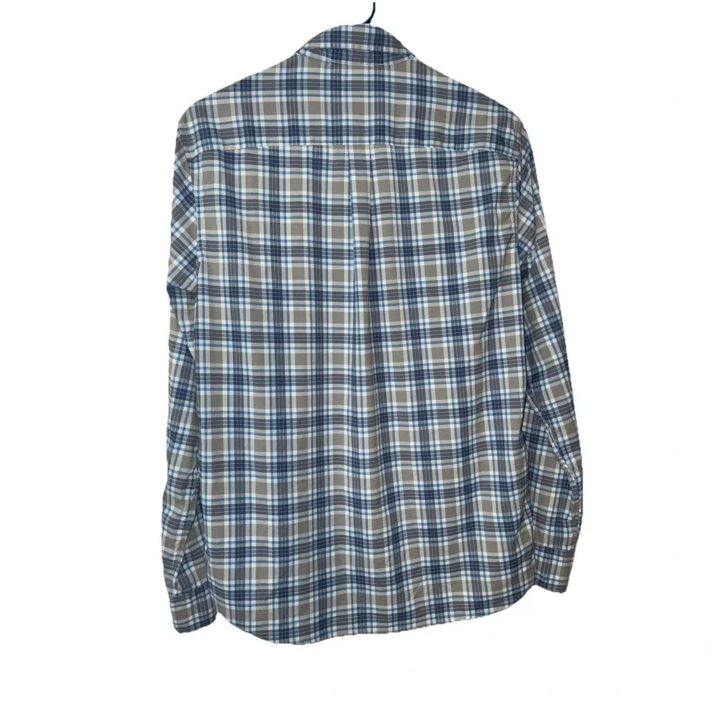 Vineyard Vines Performance OTG  Mens Size XS Long‎ Sleeve Blue Plaid Shirt Logo